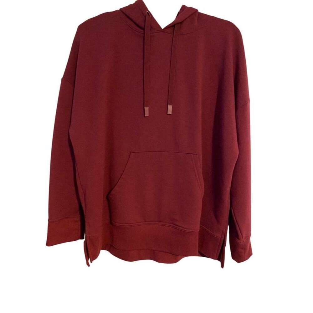 Athletic Works XL Maroon Pullover Hoodie With Drawstring Kangaroo Pocket Comfy